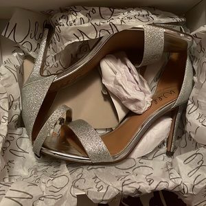 Silver sparkly heels - Wild Pair
